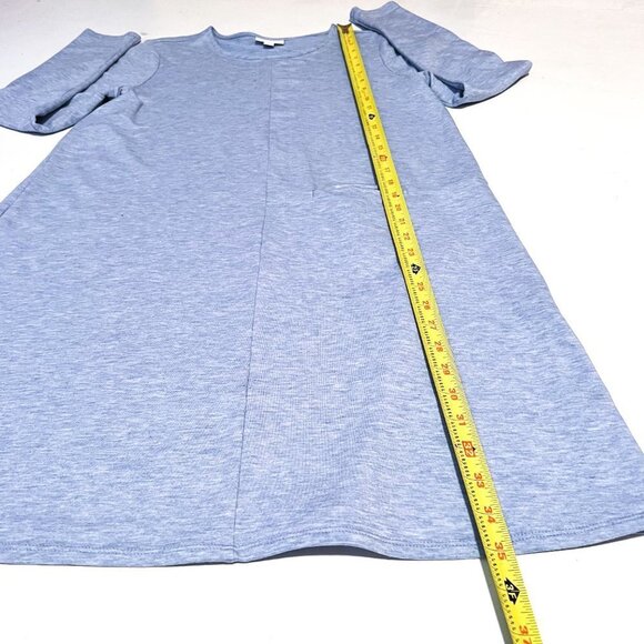 J Jill Pure Jill dress Blue Luxe Tencel Shift Dress Tunic Size Small - Picture 7 of 10